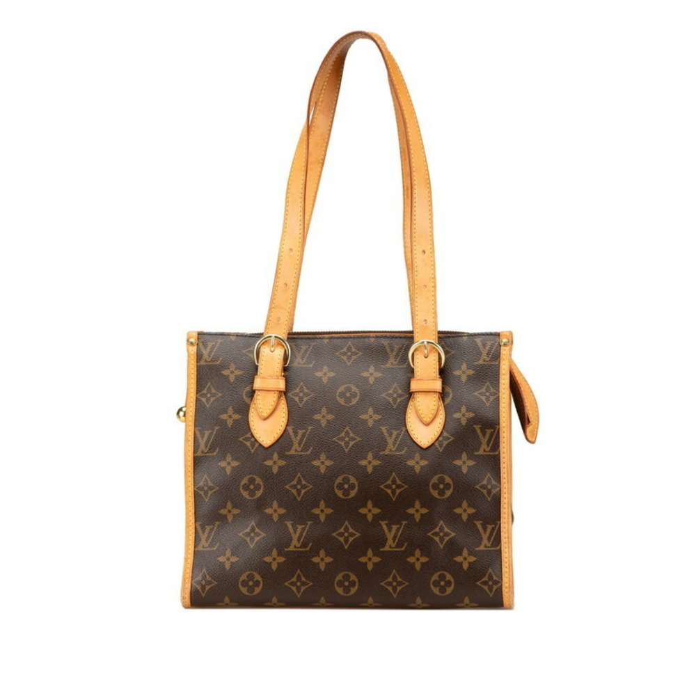 Louis Vuitton Monogram Popincourt Shoulder Bag Tote Brown Leather